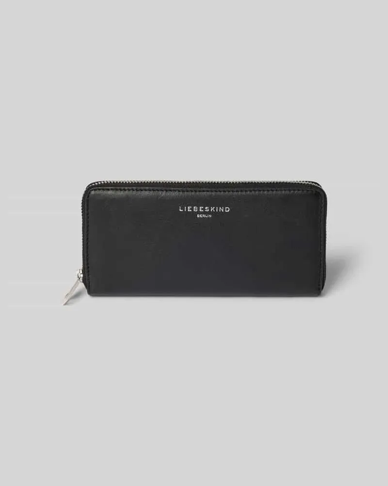 Liebeskind Portemonnaie mit Label-Print Modell 'Gigi Black