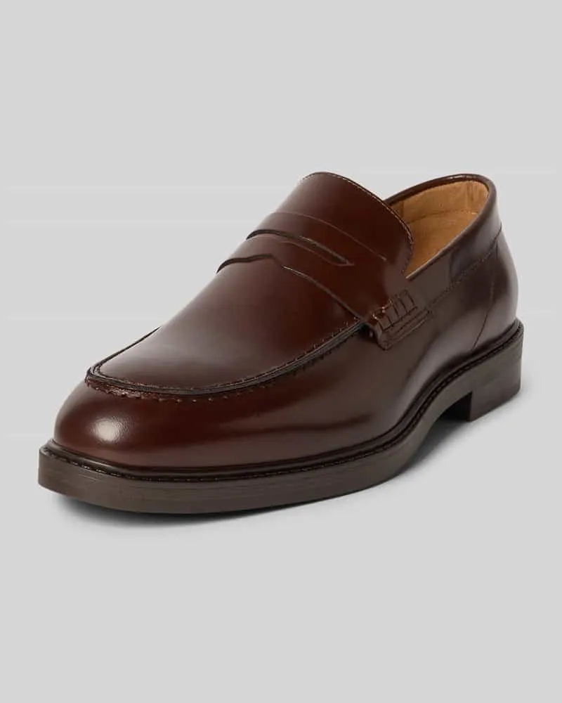 Selected Homme Loafer aus echtem Rindsleder Modell 'BLAKE Cognac