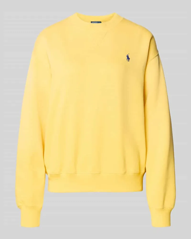 Ralph Lauren Sweatshirt mit Label-Stitching Gelb