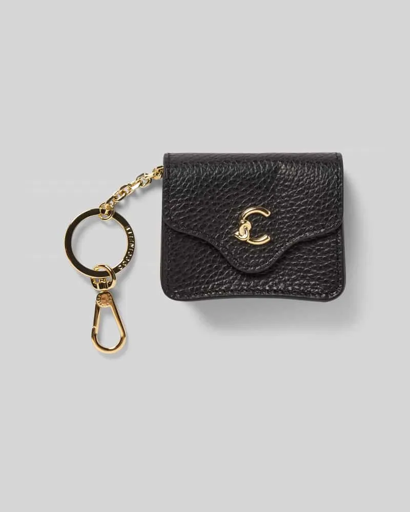 Coccinelle Portemonnaie mit Logo-Applikation Black