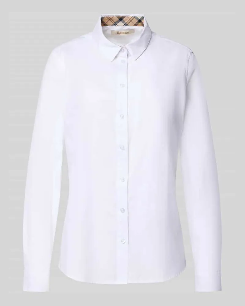 Barbour Regular Fit Hemdbluse aus reiner Baumwolle Modell 'DERWENT Weiss