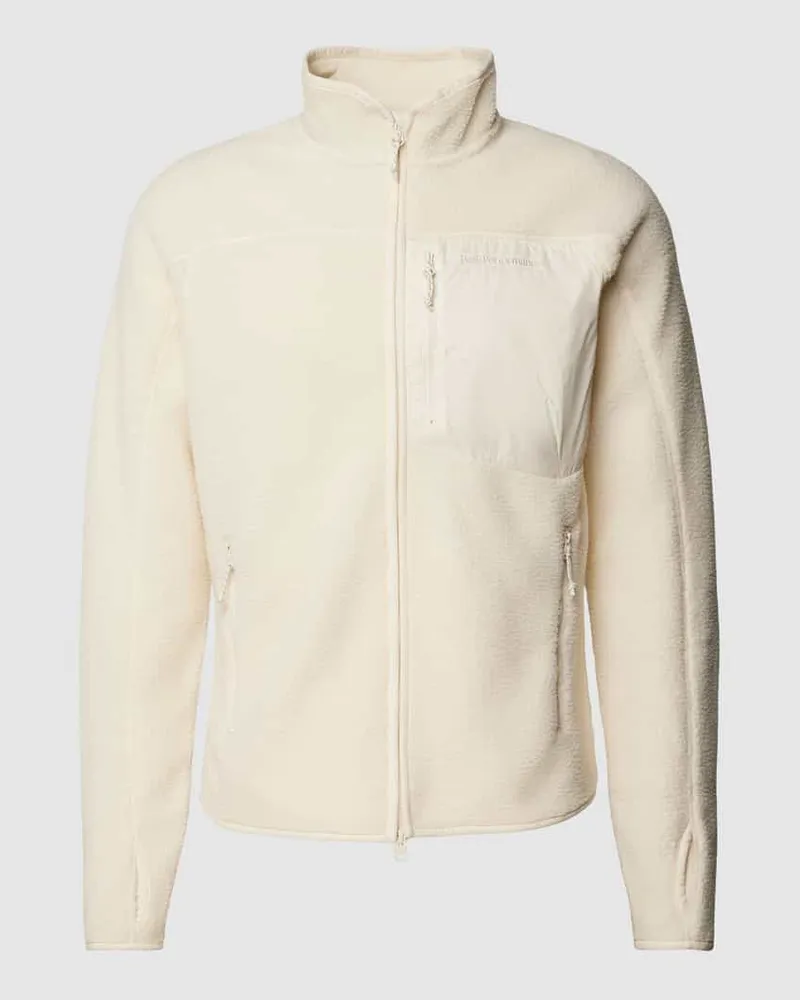 Peak Performance Fleecejacke mit Brusttasche Modell 'Pile Offwhite
