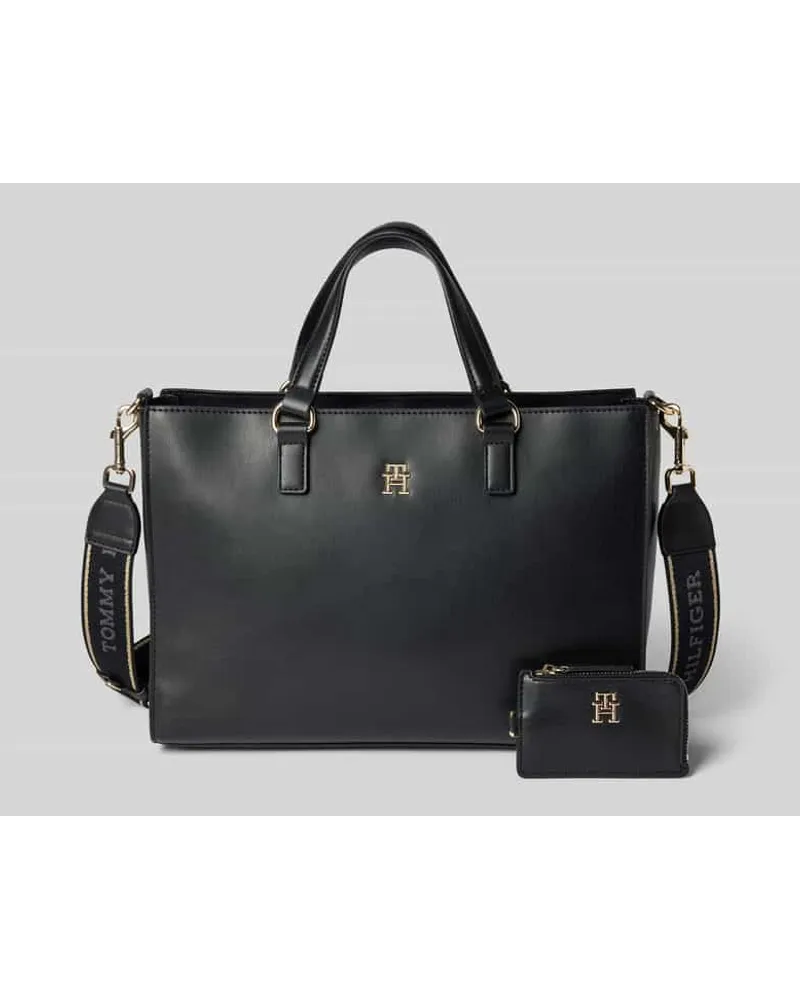 Tommy Hilfiger Handtasche in unifarbenem Design Modell 'Joy Black