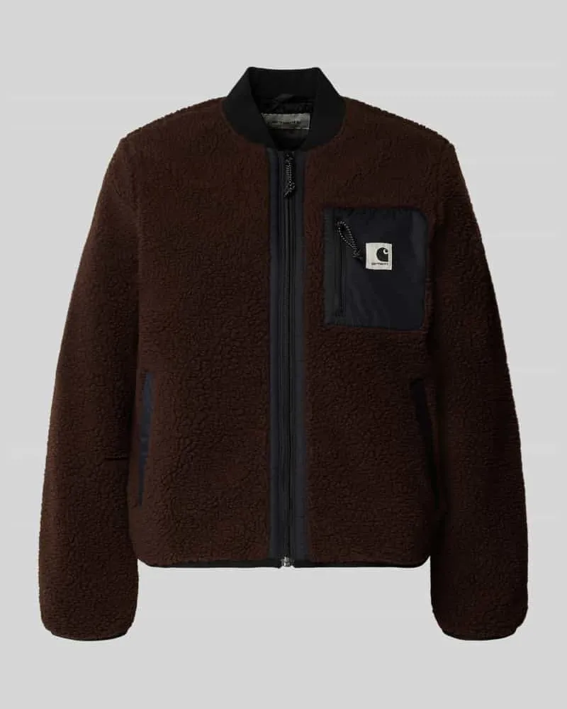 Carhartt WIP Fleecejacke mit Zweiwege-Reißverschluss Modell 'Janet Schoko