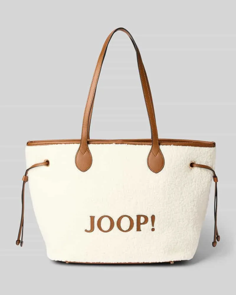 JOOP! Shopper mit Label-Detail Modell 'lanoso Ecru