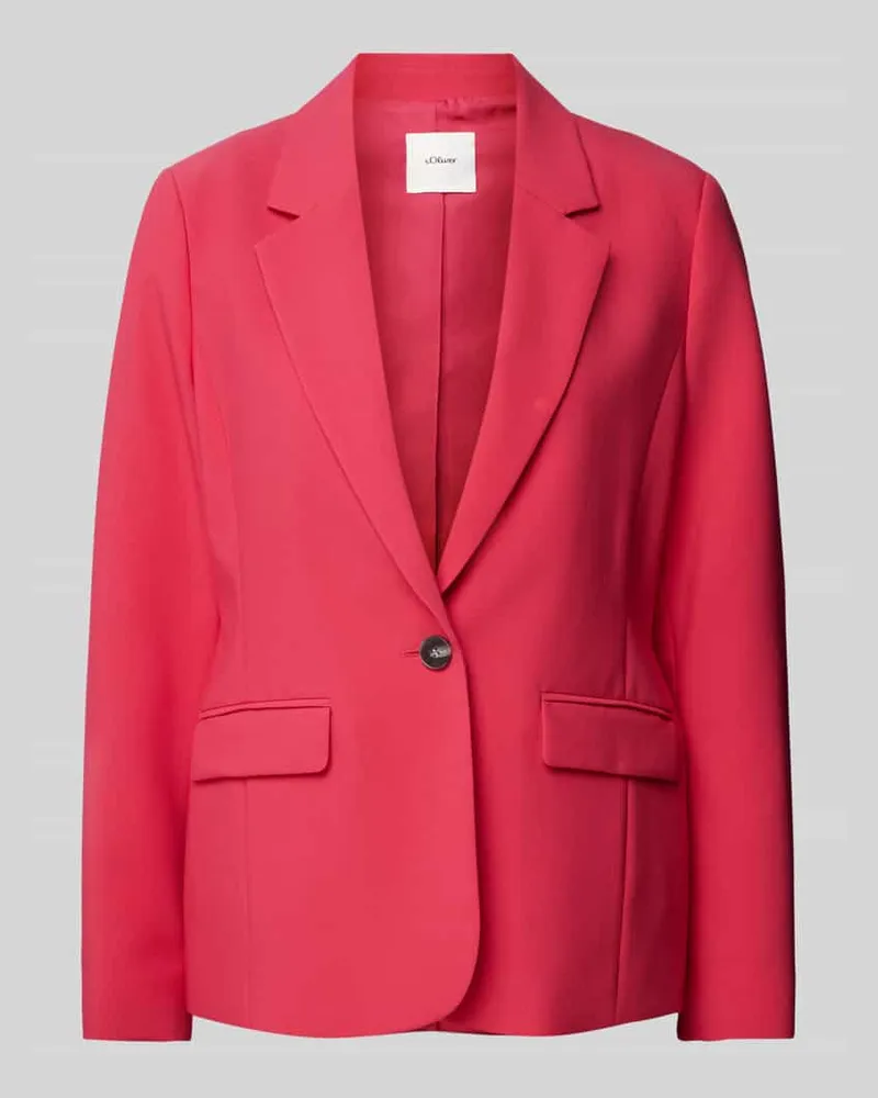 S.Oliver Blazer in unifarbenem Design Pink