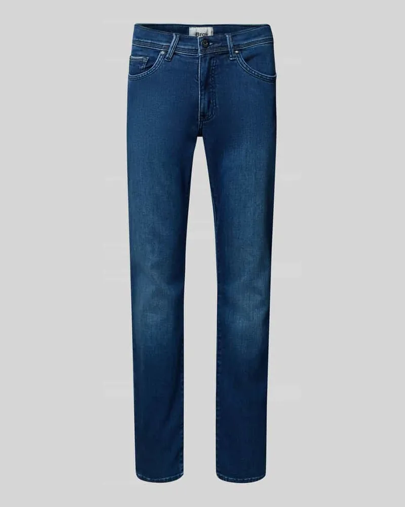 Brax Skinny Fit Jeans mit Lyocell-Anteil Modell 'Chris Blau
