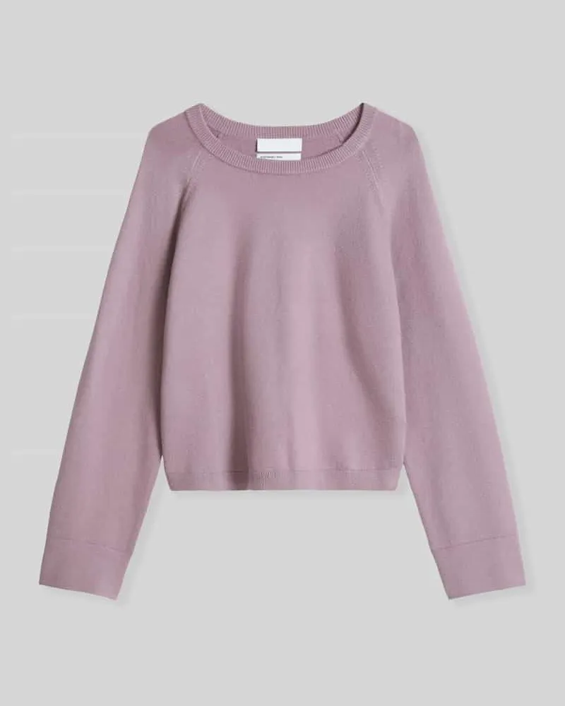 Marc O'Polo Pullover aus Baumwollmix mit Raglanärmeln Mauve