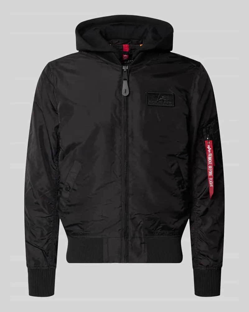 Alpha Industries Blouson mit Logo-Anhänger Modell 'MA-1 TT Black