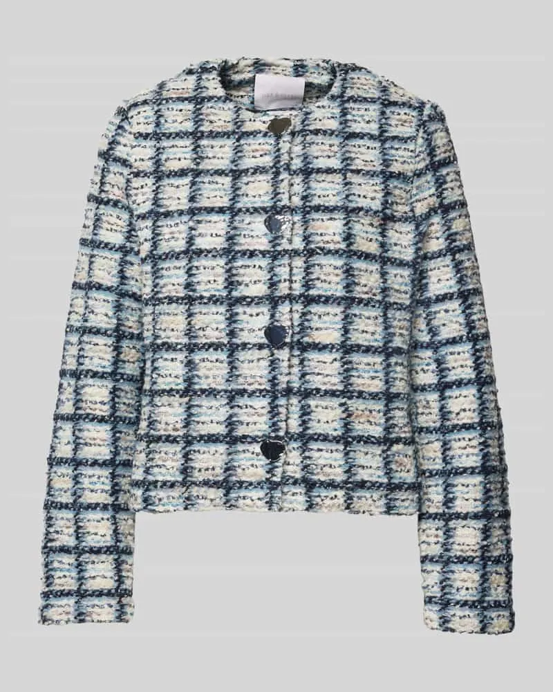 Rich&Royal Blazer mit durchgehender Knopfleiste Hellblau