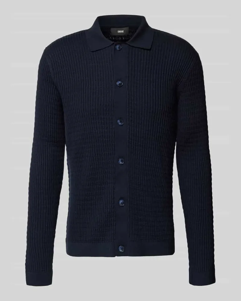 cinque Strickjacke mit Strukturmuster Modell 'Yuris Marine
