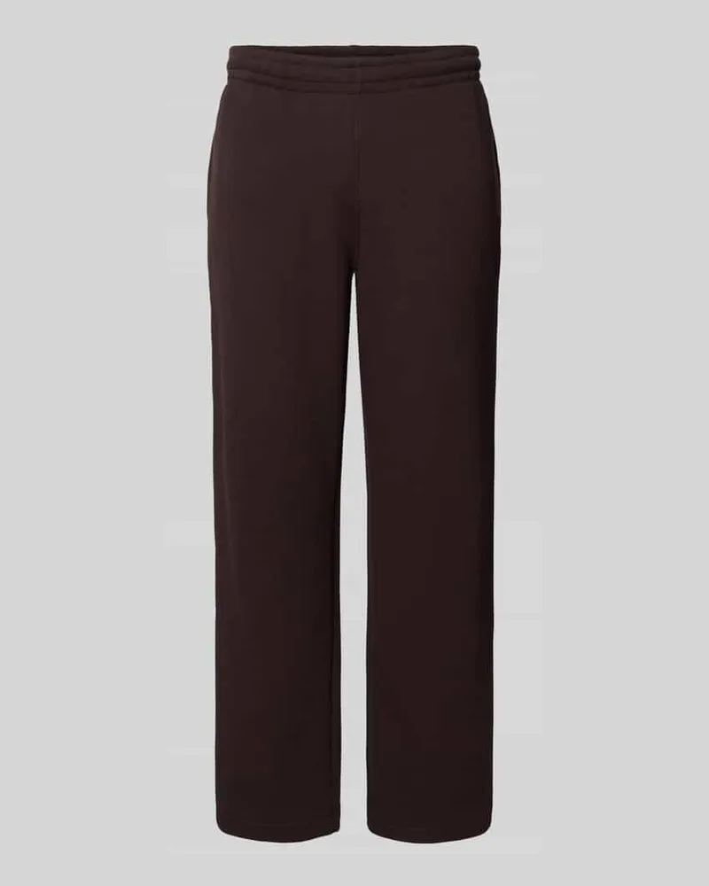 Lacoste Loose Fit Sweatpants aus reiner Baumwolle Schoko