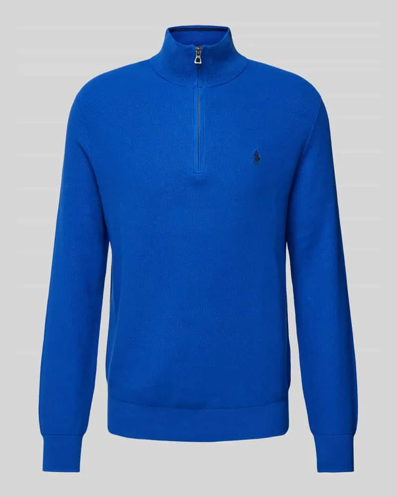 Ralph Lauren Strickpullover mit Label-Stitching Royal