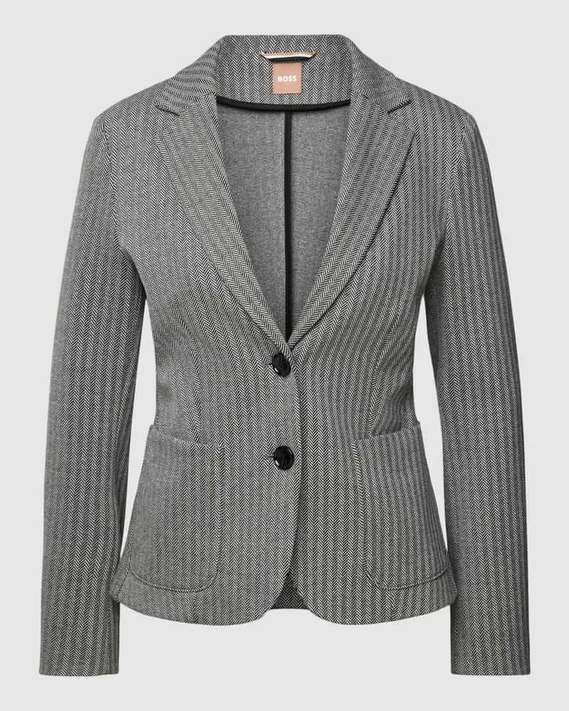 HUGO BOSS Blazer mit aufgesetzten Taschen Modell 'Jonalahra Black