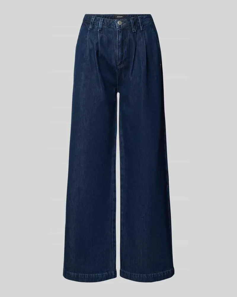 JOOP! Wide Fit Jeans mit Lyocell-Anteil Modell 'Edina Dunkelblau
