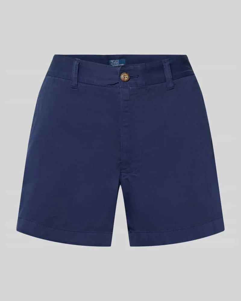 Ralph Lauren Loose Fit Bermudas aus reiner Baumwolle Dunkelblau