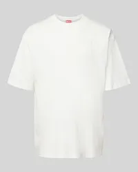 Diesel T-Shirt mit Label-Stitching Offwhite