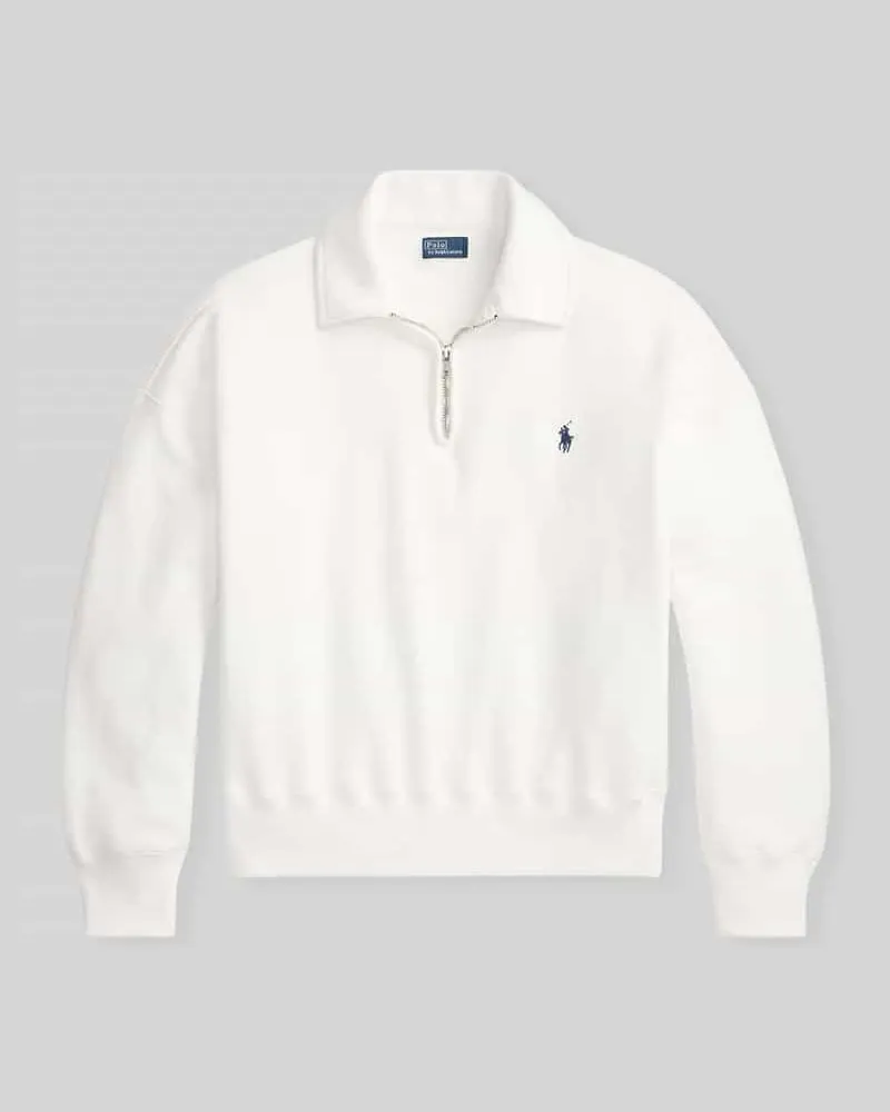 Ralph Lauren Regular Fit Troyer aus Baumwoll-Mix Weiss