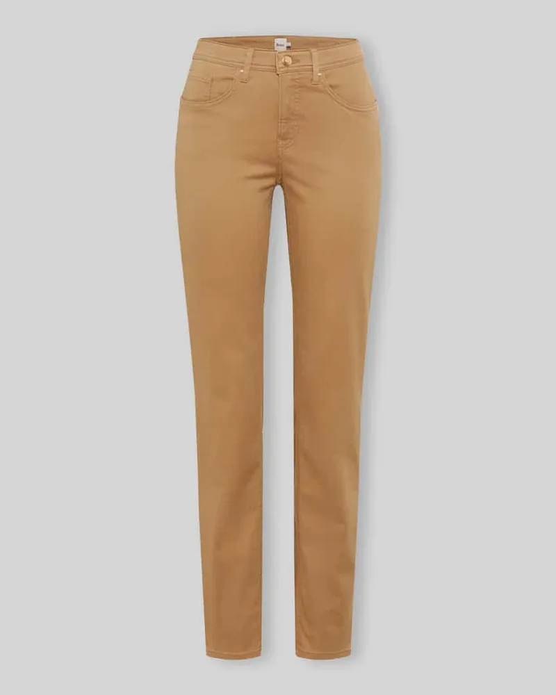 Brax Regular Fit Schmale Hose aus Lyocell-Mix mit Modal-Baumwoll-Anteil Modell 'MARY Dunkelbraun
