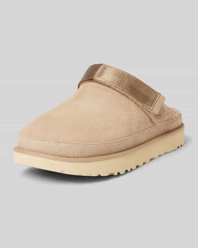 UGG Slides mit Klettverschluss Modell 'GOLDENSTAR Sand