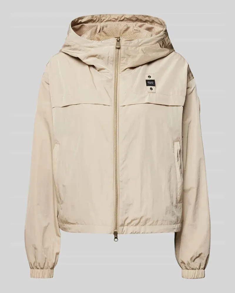 Blauer Jacke mit Zweiwege-Reißverschluss Modell 'BURRAGE Beige