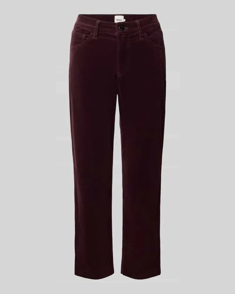 Brax Regular Fit Gerade Hose aus Baumwoll-Mix Modell 'MAY S Bordeaux