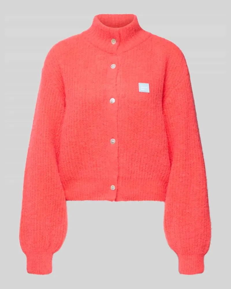 American Vintage Strickjacke mit Knopfleiste Hellrot