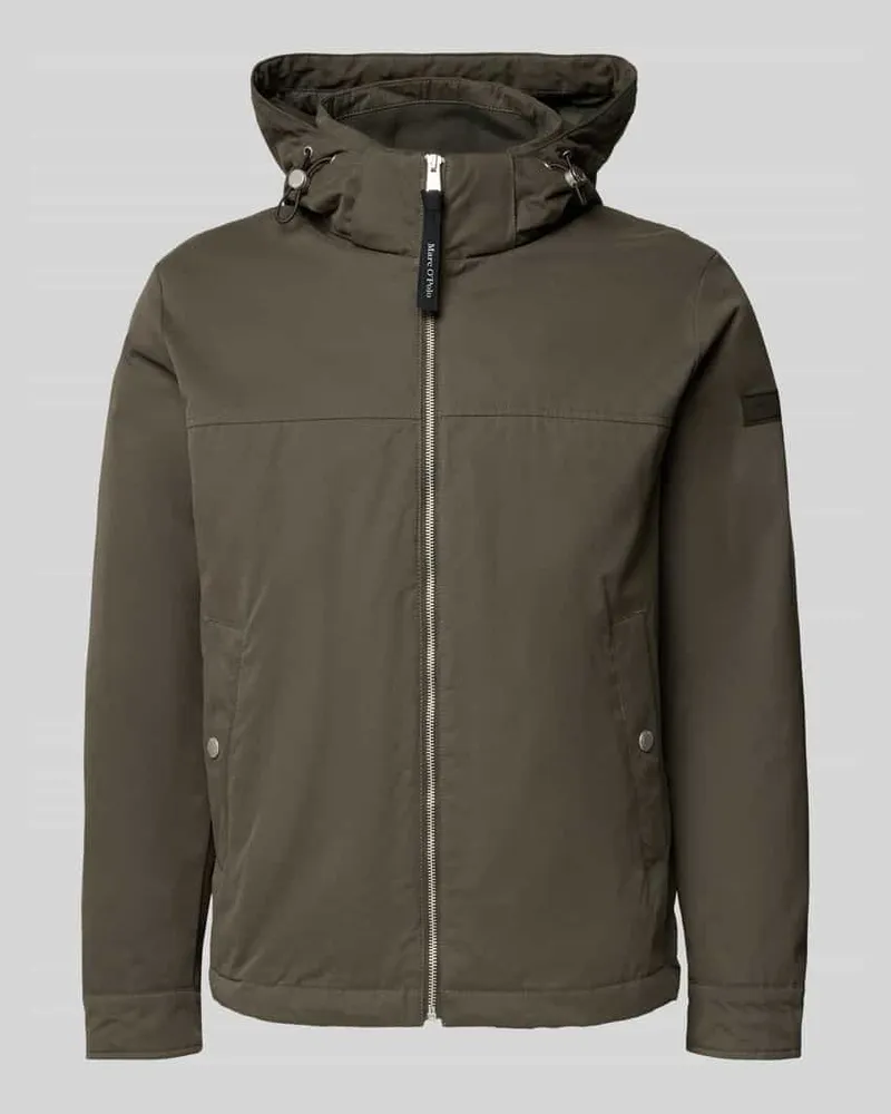 Marc O'Polo Regular Fit Funktionsjacke mit Baumwoll-Anteil Khaki