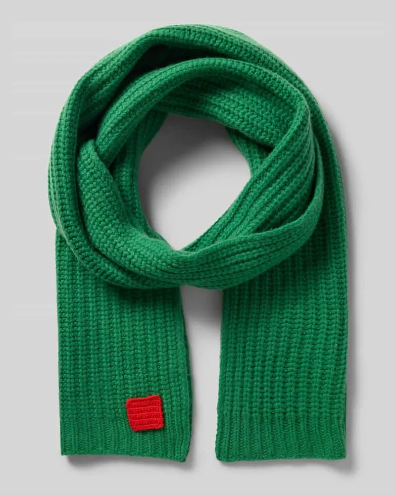 MAX&Co. Schal mit Label-Patch Modell 'MCABACCANO Gruen