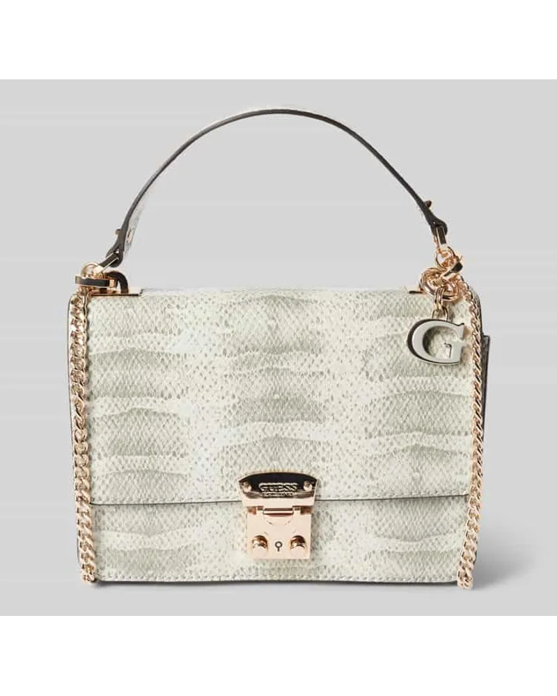 Guess Crossbody Bag mit Schlangenmuster Modell 'ELIETTE Beige