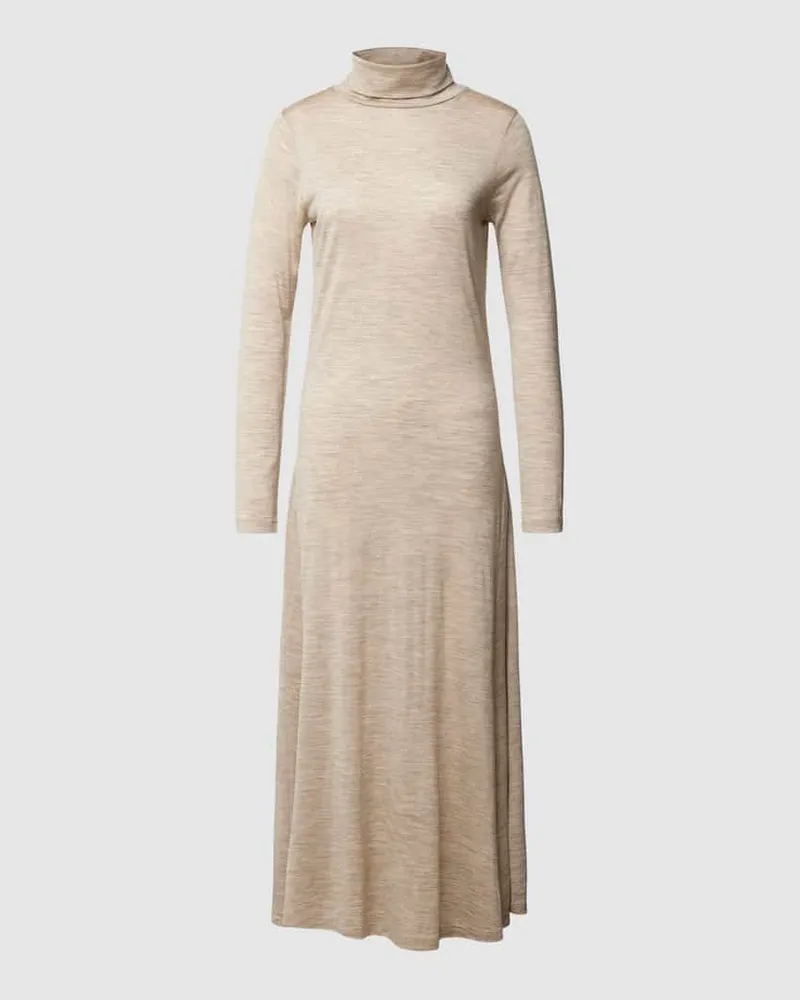 Ralph Lauren Maxikleid mit Rollkragen Beige