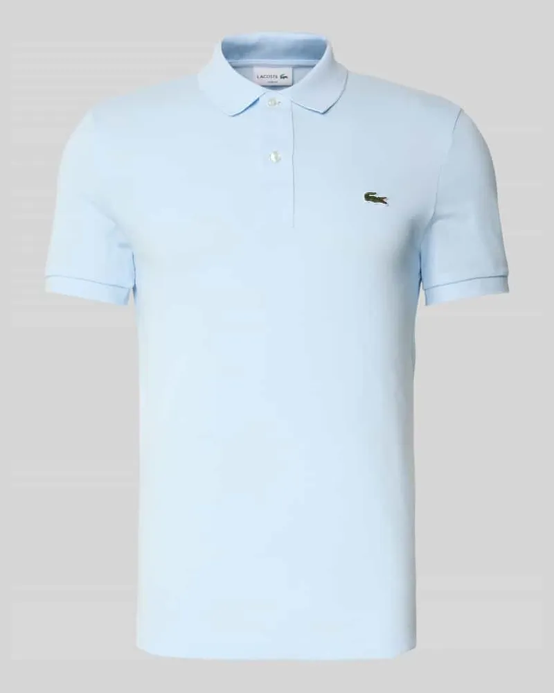Lacoste Slim Fit Poloshirt aus reiner Baumwolle Hellblau