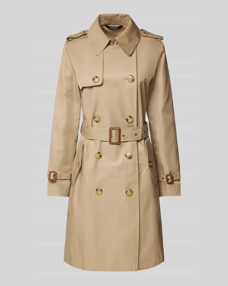 Ralph Lauren Trenchcoat mit Taillengürtel Beige