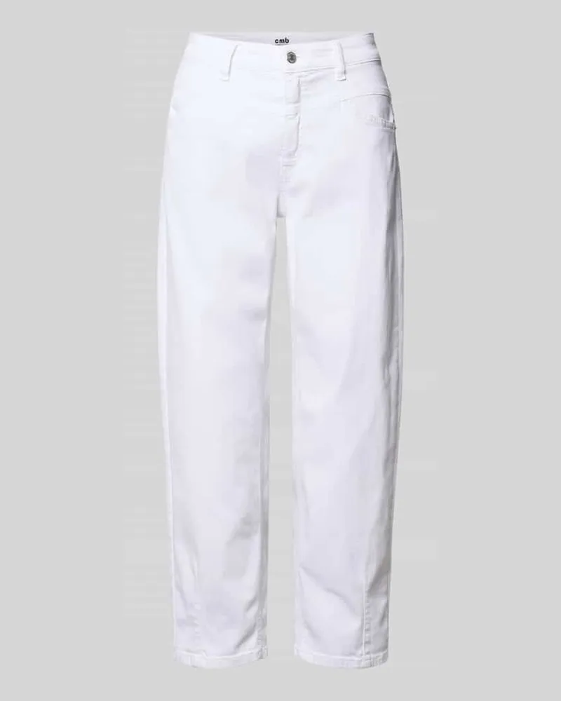 Cambio Barrel Fit Jeans Modell 'ELIN Weiss