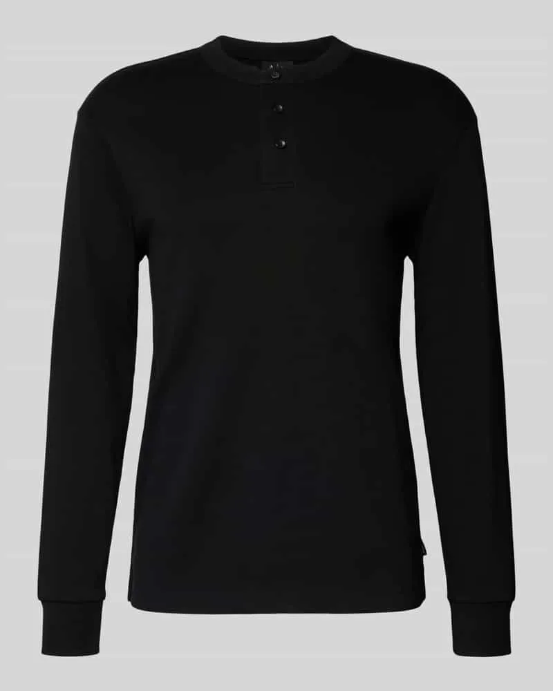 Armani Exchange Sweatshirt mit gerippten Abschlüssen Black