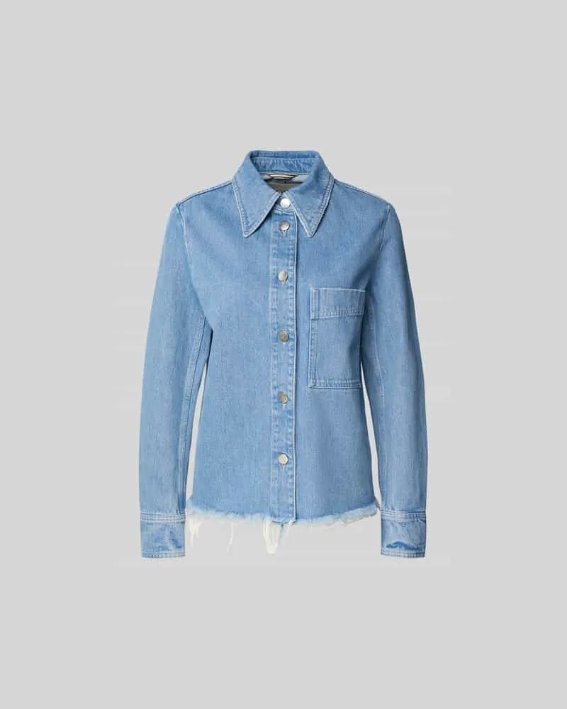Closed Jeansjacke mit Knopfleiste Jeansblau