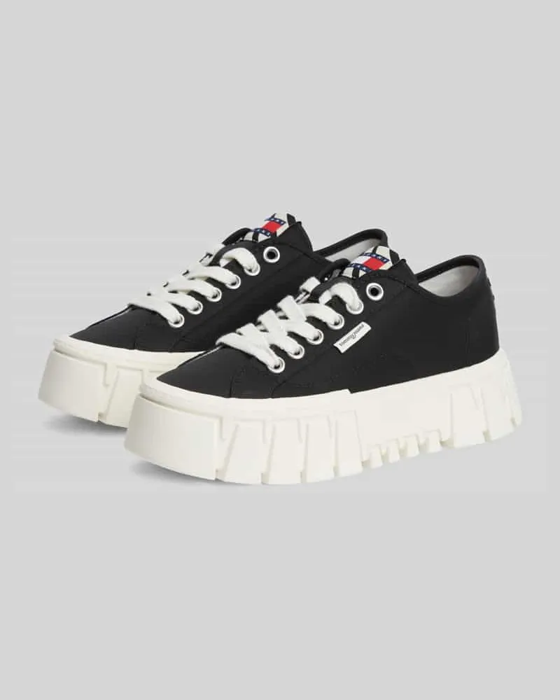 Tommy Hilfiger Sneaker mit Plateau-Sohle Black