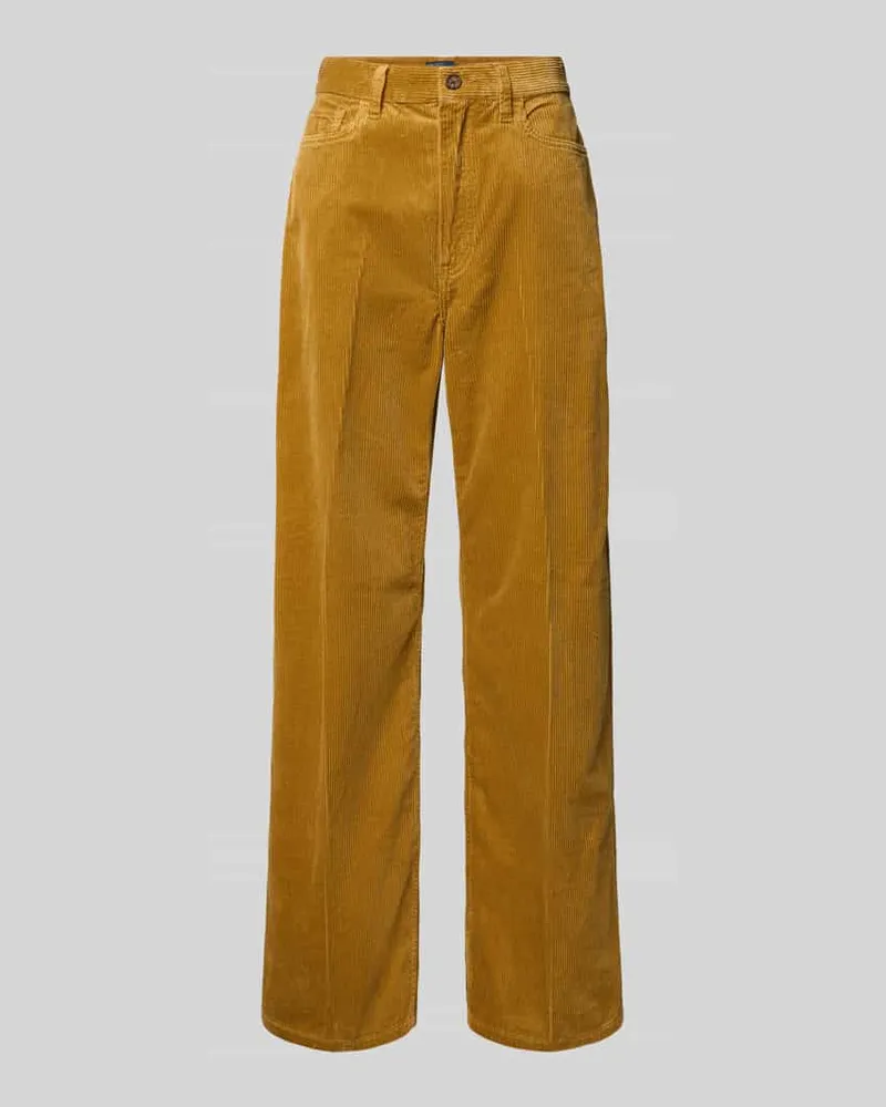 Ralph Lauren Wide Leg Cordhose im 5-Pocket-Design Camel