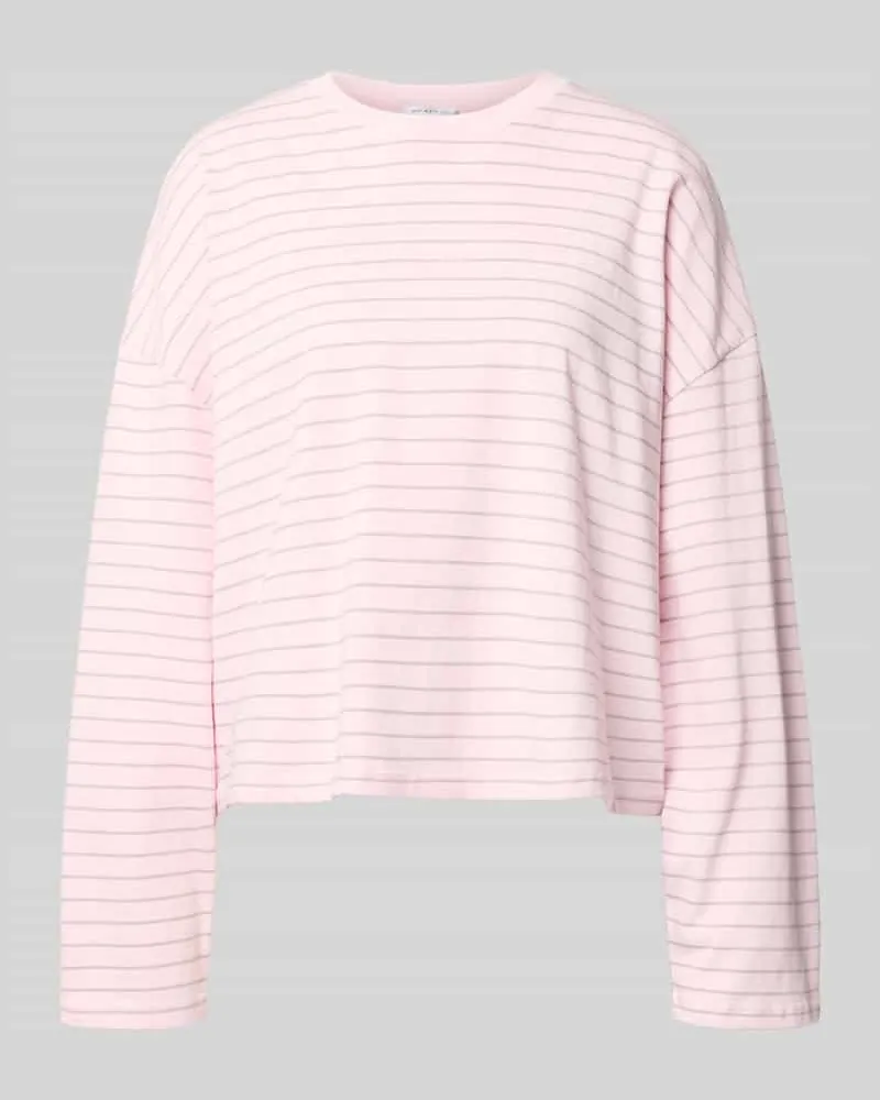 OH APRIL Longsleeve mit rückseitigem Statement-Print Rosa
