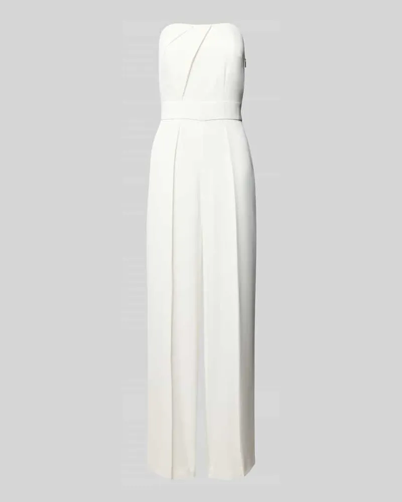 COMMA Jumpsuit im Off-Shoulder-Look mit Drapierungen Weiss