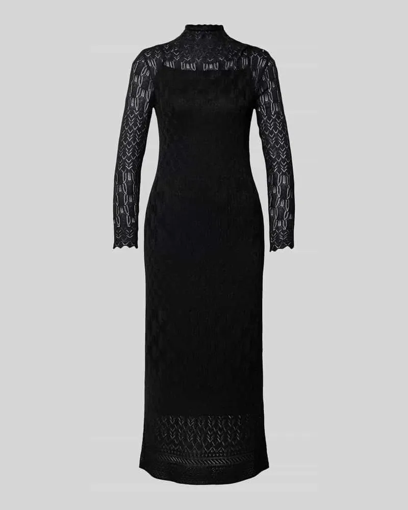 Ralph Lauren Midikleid aus Viskose-Mix Modell 'PAGDEN Black