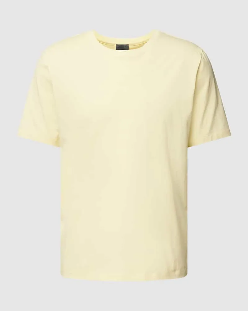 Hanro T-Shirt mit Rundhalsausschnitt Modell 'Living Shirt Pastellgelb