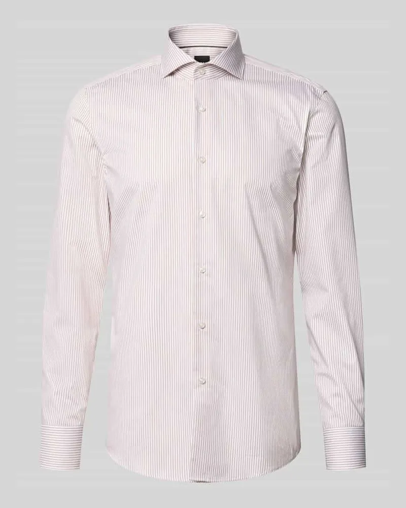 HUGO BOSS Slim Fit Businesshemd aus reiner Baumwolle Modell 'H-HANK-SP-B1 Rose
