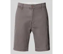 Standard Fit Chino-Shorts mit Eingrifftaschen