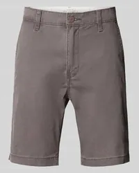 Levi's Standard Fit Chino-Shorts mit Eingrifftaschen Mittelgrau