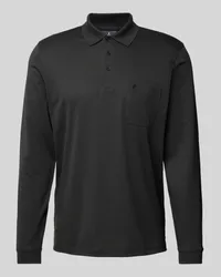 Ragman Regular Fit Poloshirt mit Brusttasche Black