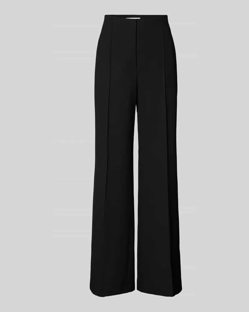 RAFFAELLO ROSSI  Wide Leg Stoffhose mit Strukturmuster Modell 'AGATHA Black