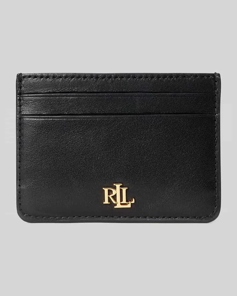 Ralph Lauren Portemonnaie aus echtem Leder mit 4 Kartenfächern Black