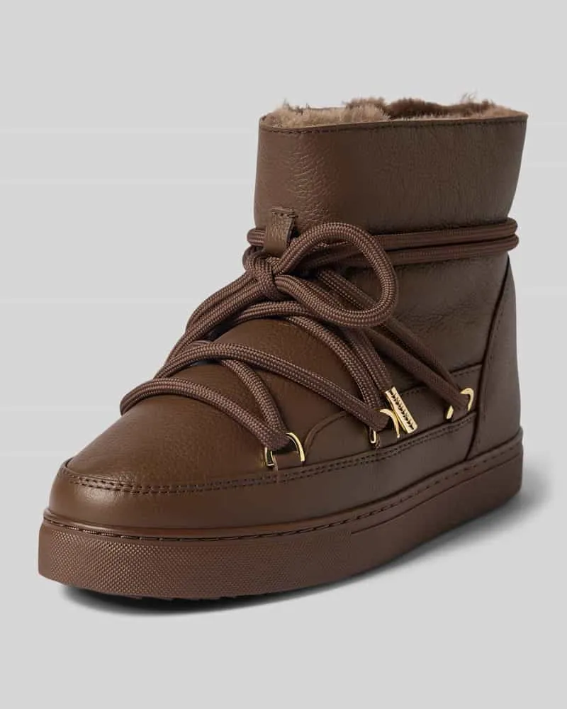 INUIKII Boots mit Logo-Detail Dunkelbraun