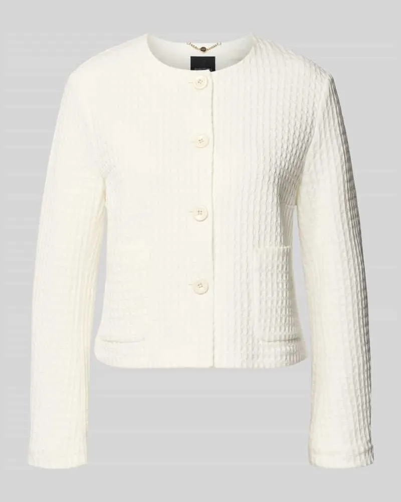 Marc Cain Blazer mit Rundhalsausschnitt Offwhite